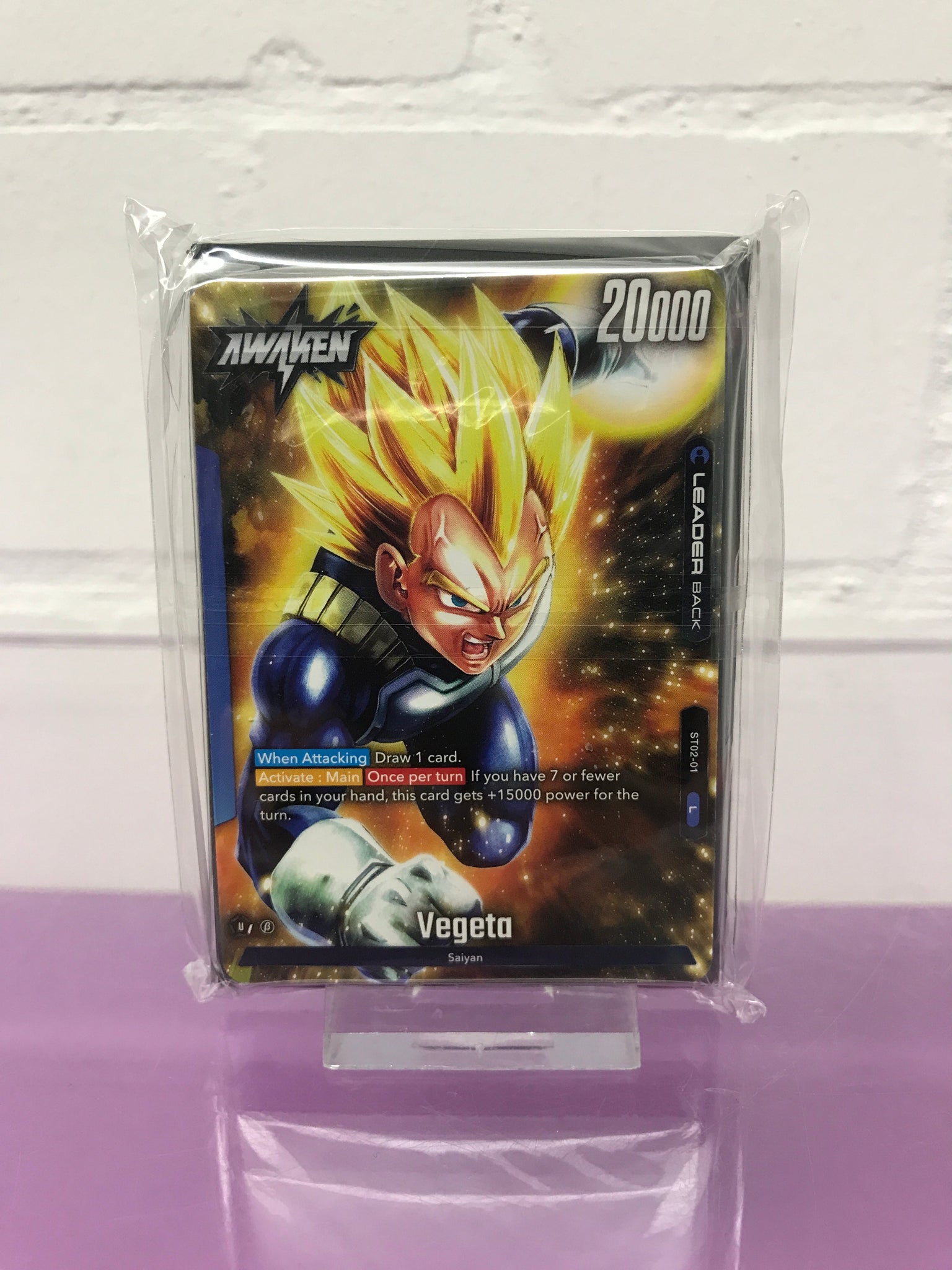 Vegeta Fusion Worlds Themendeck Leader Sample Dragon Ball