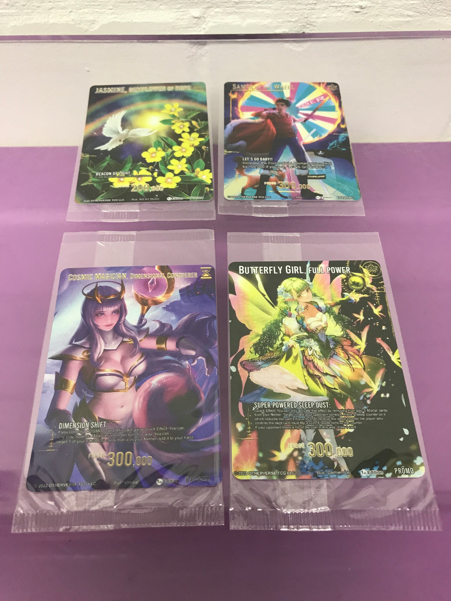 Promotion Set Otherverse TCG RARE 4stk Kickstarter Trading Cards (Sealed)