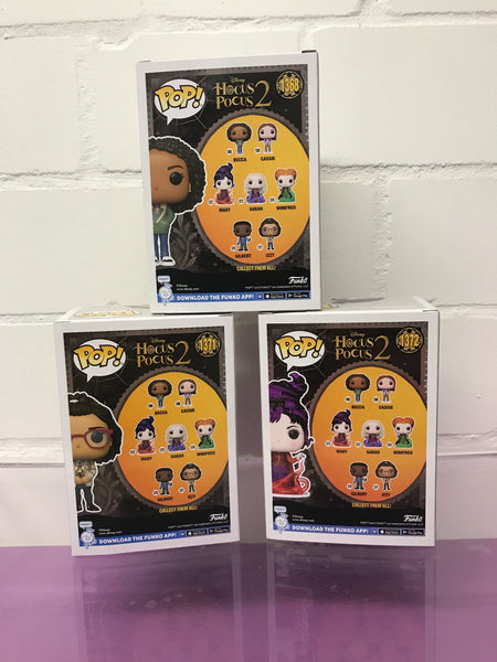 Hocus Pocus Funko Pop 2 Set Izzy Becca Mary 2023