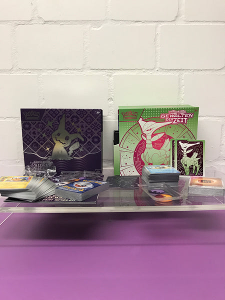 Pokémon Top Trainer Box Set Paldeas Schicksale Gewalten der Zeit Bulk