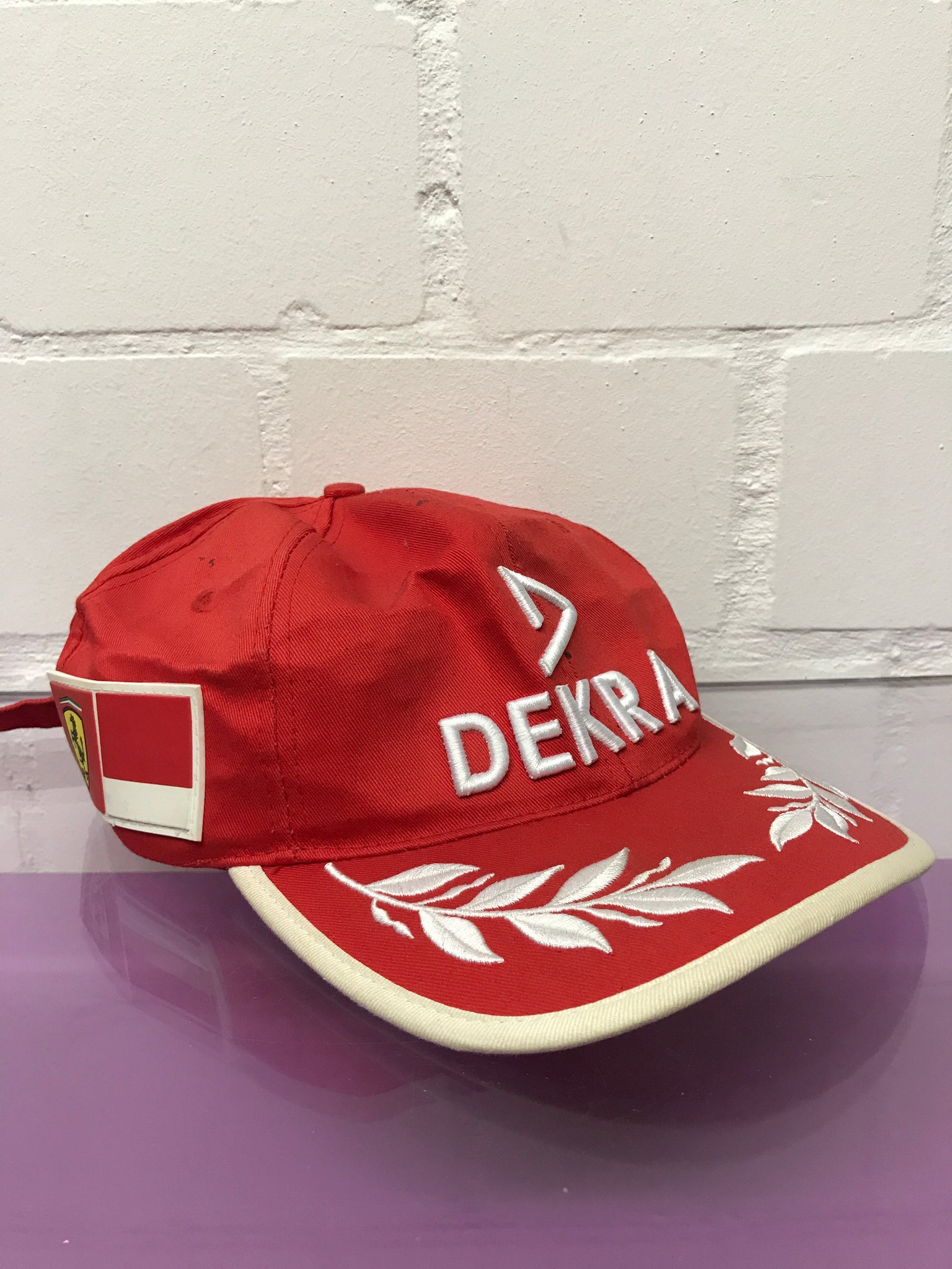 Ferrari Michael Schuhmacher Cappy Dekra Sponsor Rot Vintage