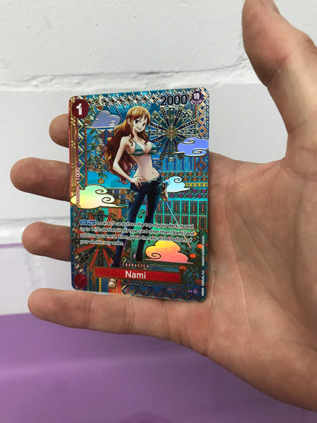 One Piece OP 05 Nami alt Art Trading Card