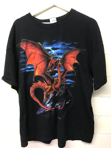 Vintage Dragon Gildan Heavy Shirt Size XL