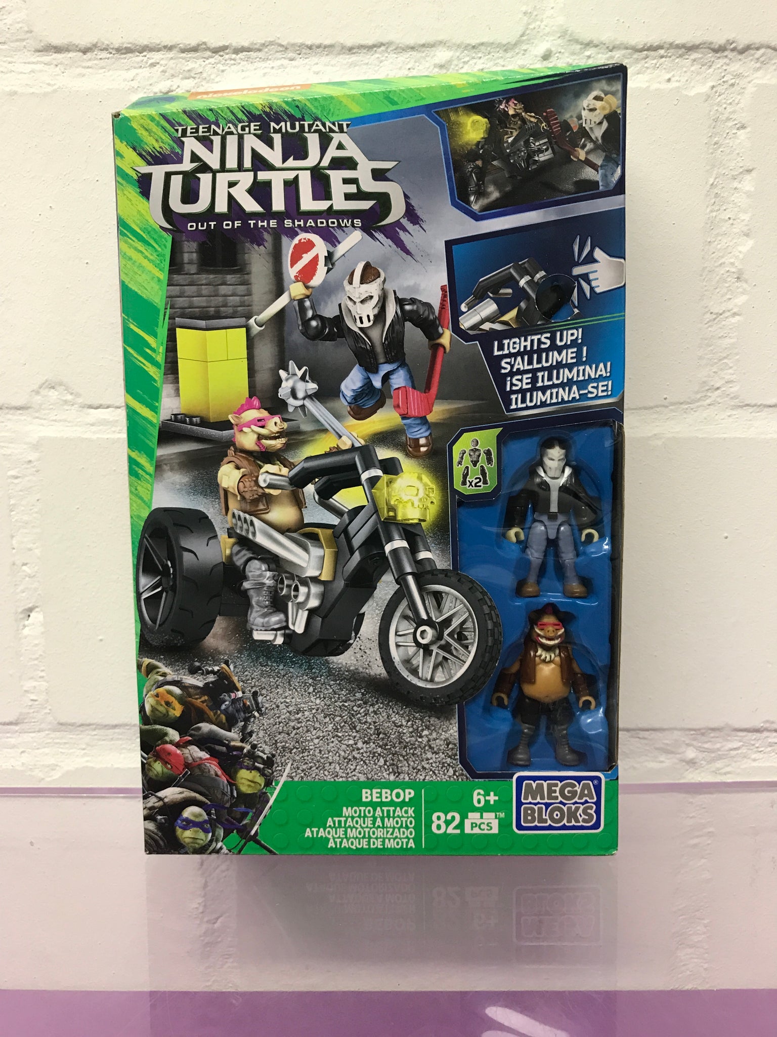 Mega Bloks TMNT Out of the Shadows Bebop Motor Attack (selten)