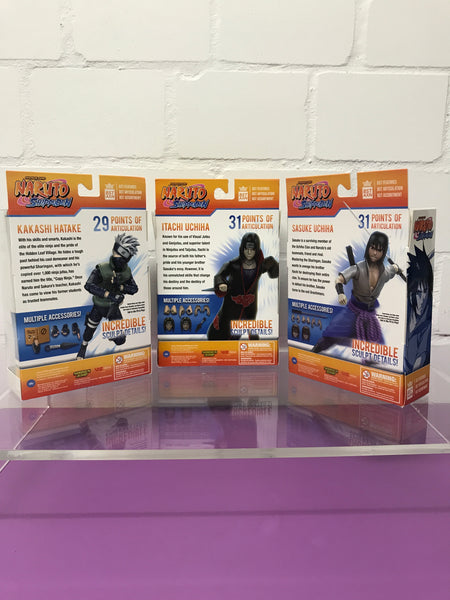 Naruto Set Kakashi Itachi Sasuke 3er Set (Neu)