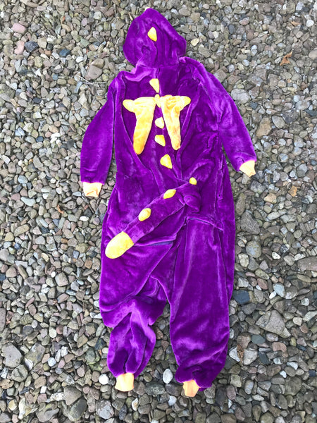 Kostüm Spyro Drache Lila Gelb Onesie Cosplay