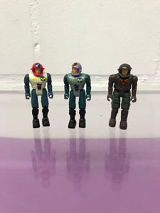 Starcom Mattel Vintage Figuren Set 3stk Retro