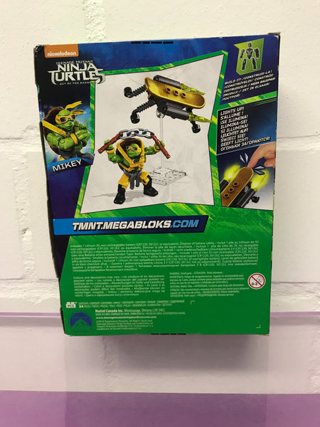 TMNT Out of the Shadows Mikey MEGA BLOXX SELTEN Sealed Ninja Turtles wie Lego