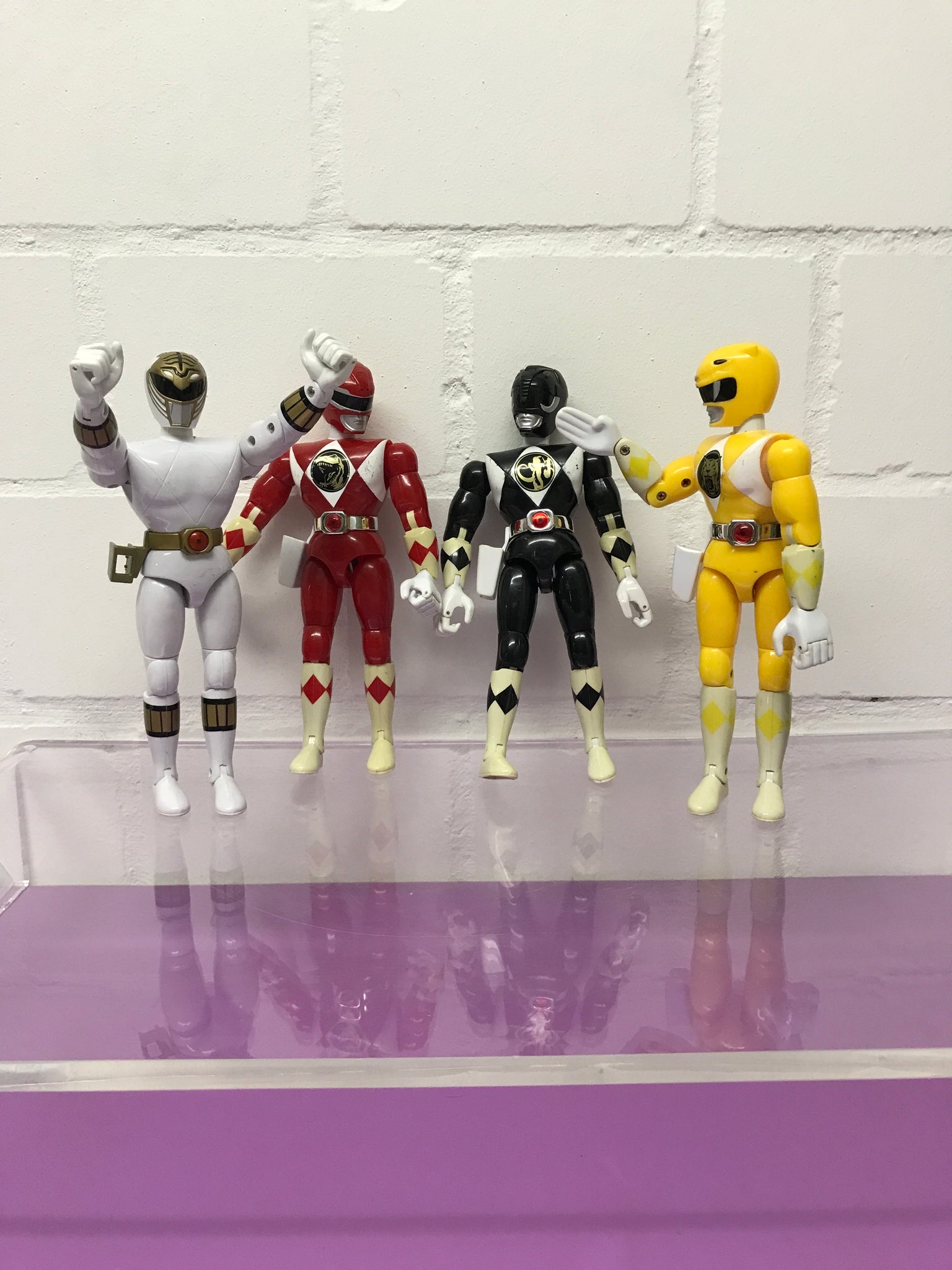 Mighty Morphin Power Rangers Figuren 4er Set 1994 Vintage