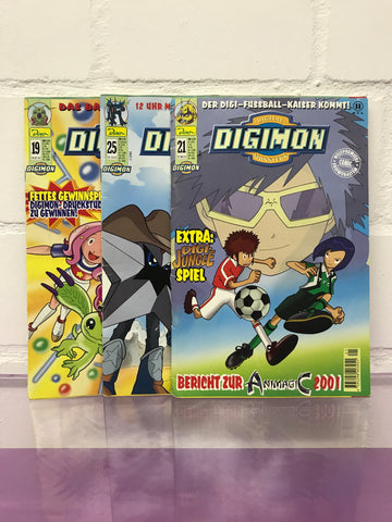 Digimon Retro Comic Heft Set 3stk (ohne Zubehör)