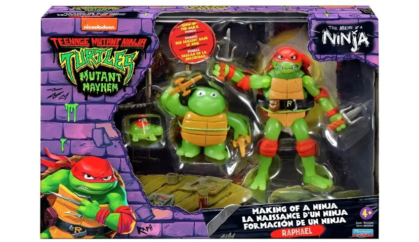 Rapahel TMNT Mutant Mayhem Glow in the Dark Figur SELTEN