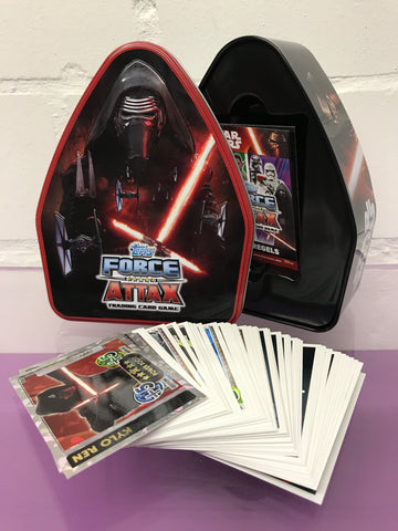 Star Wars Force Attaks Topps Dose plus 49 Cards (Holländisch)