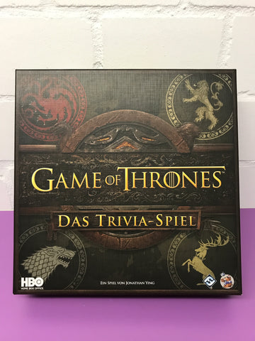 Game of Thrones Das Trivia Spiel Fantasy Flight Games HBO  Brettspiel