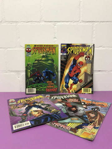 Spiderman Hefte 5stk. Set 1998 (Hydra, Carnage, Venom..)