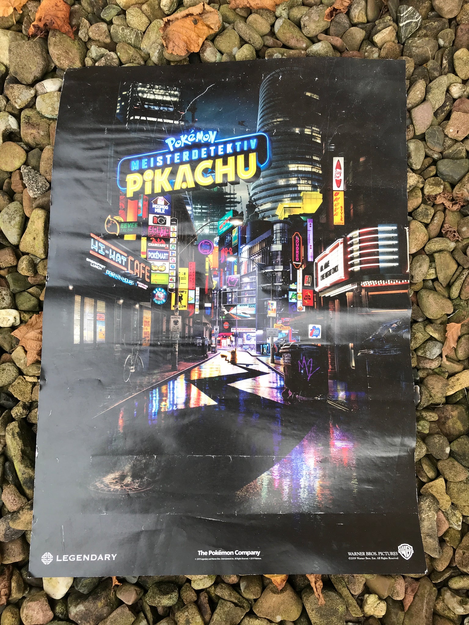 Pokémon Poster Detektiv Pikachu Filmposter Plakat Tcg Rückseite