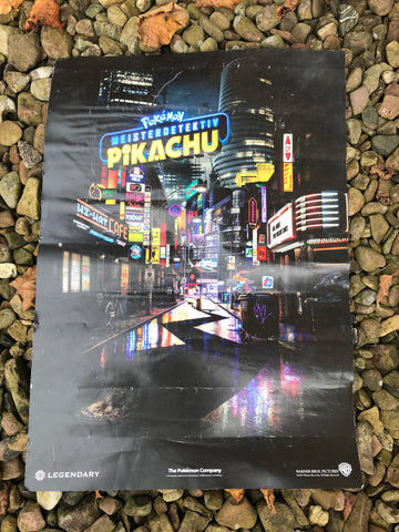 Pokémon Poster Detektiv Pikachu Filmposter Plakat Tcg Rückseite