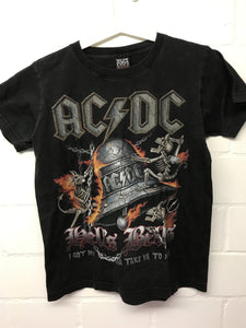 Tshirt ACDC hells bells Retro S