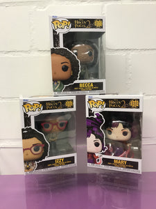 Hocus Pocus Funko Pop 2 Set Izzy Becca Mary 2023