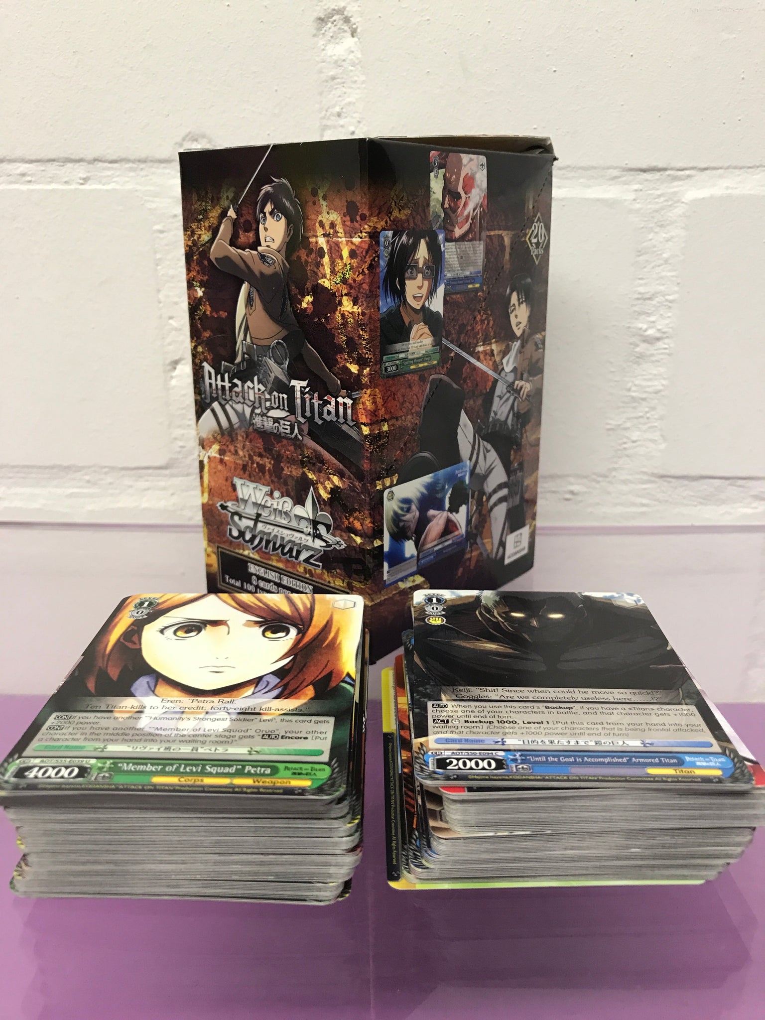 Konvolut Attack on Titan Cards 148stk Anime Bulk