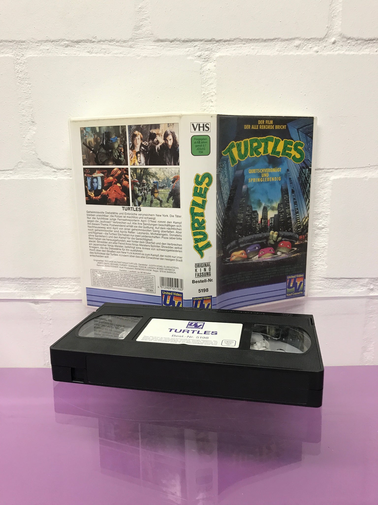 Teenage Mutant Ninja Turtles Film Quietschvergnügt und Springlebendig VHS