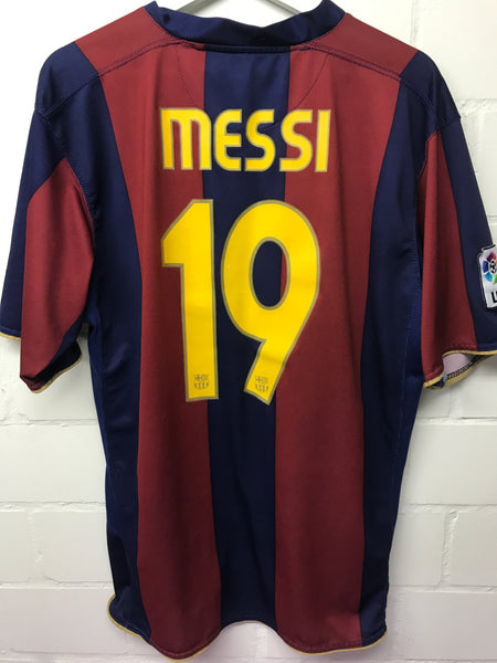 Shirt FC Barcelona Messi 19 Size XL Unicef 2007 Fussball