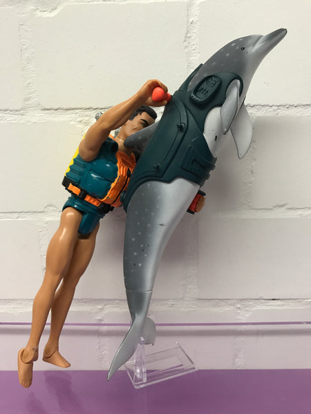 Action Man plus Delphin Playset Vintage Action Figur