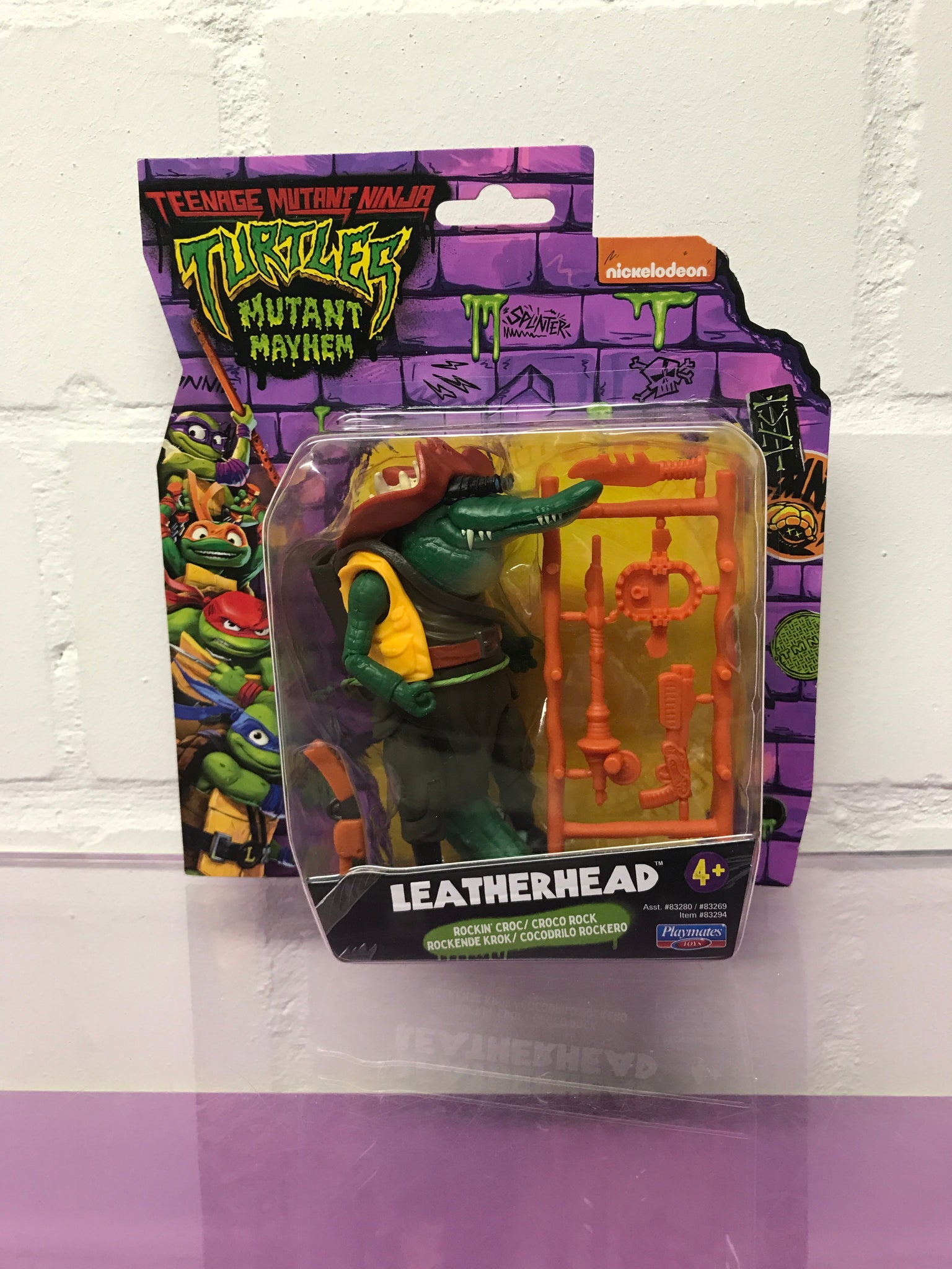 TMNT Mutant Mayham Figur Leatherhead Sealed NEU