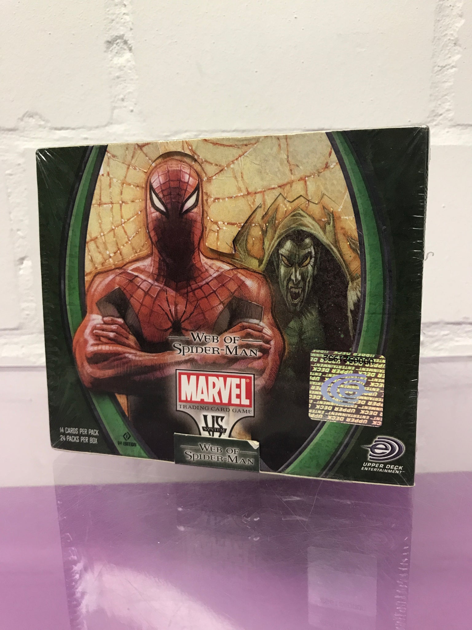 Marvel TCG Web of Spiderman Set VS Retro Display Booster Box SEALED