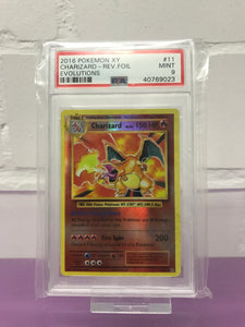 Pokémon Evolutions Charizard Reverse Foil PSA 9 Graded