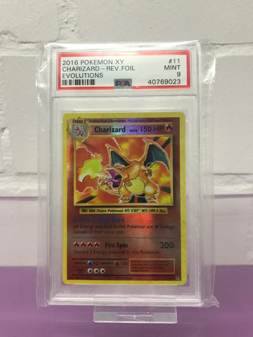 Pokémon Evolutions Charizard Reverse Foil PSA 9 Graded