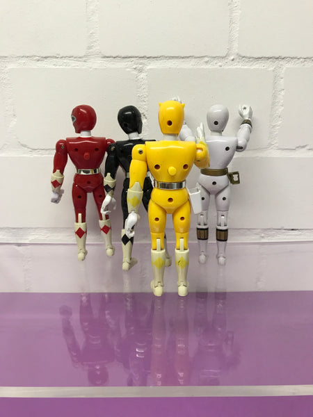 Mighty Morphin Power Rangers Figuren 4er Set 1994 Vintage