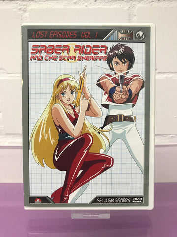 Saber Rider ans the Star Sherrifs Lost Episodes Vol 1 DVD + Comic Anime