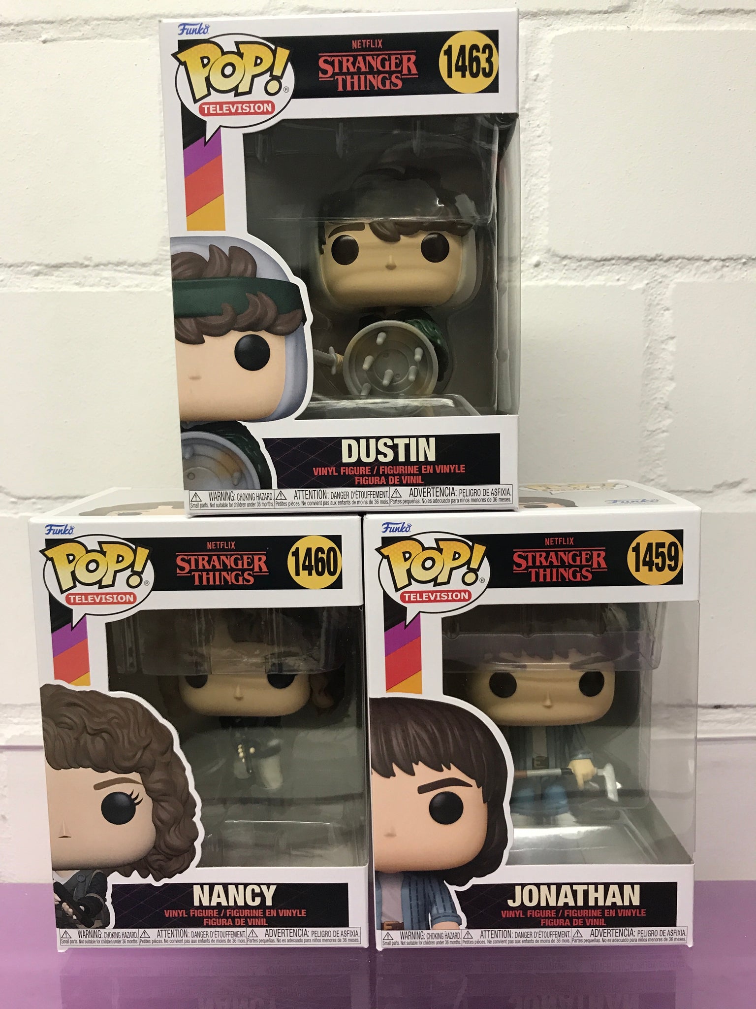 Funko POP Figuren Set Netflix Dustin + Nancy + Jonathan Stranger Things