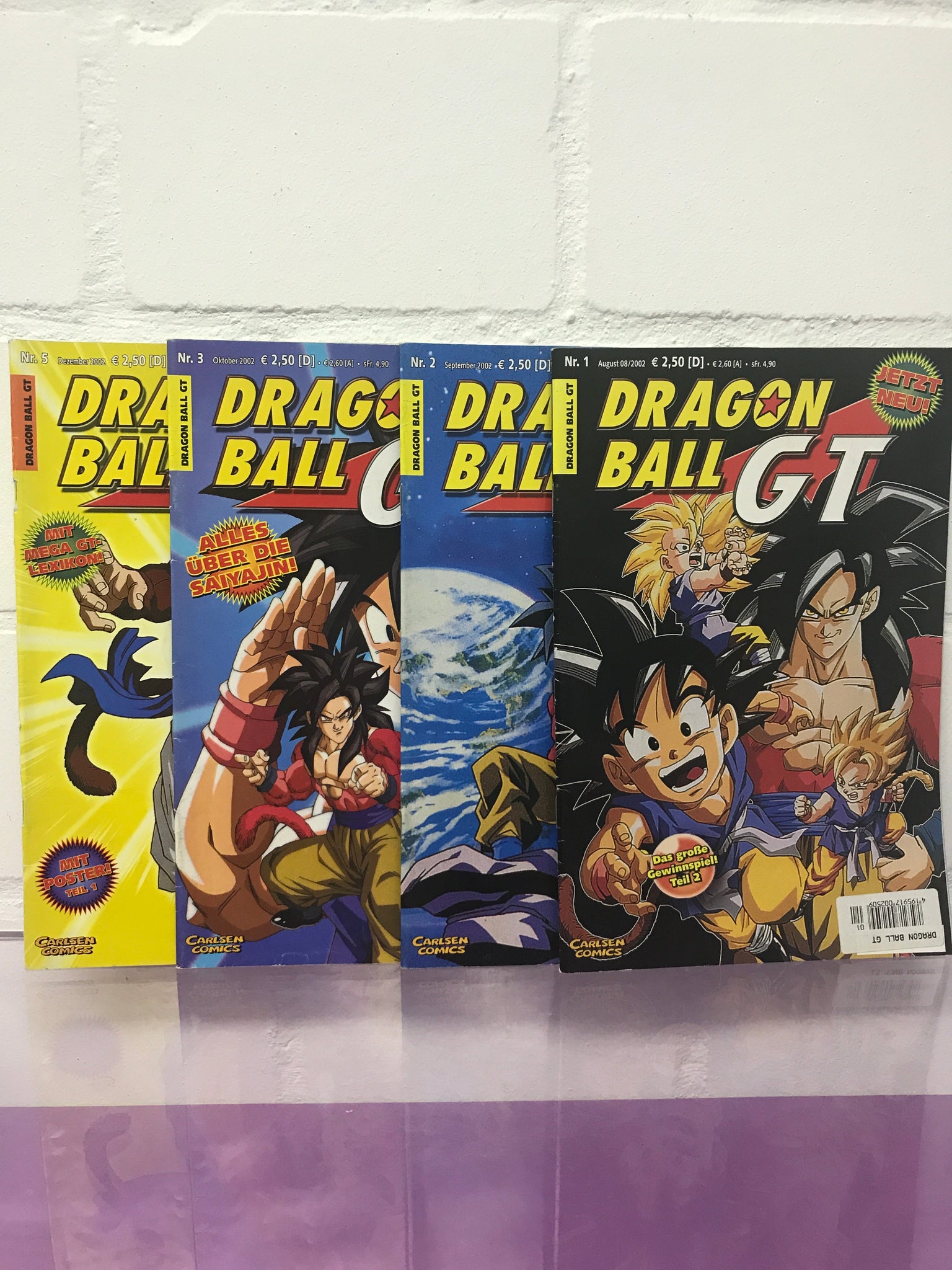 Dragonball GT Retro Comic Hefte Set 4stk (ohne Poster)