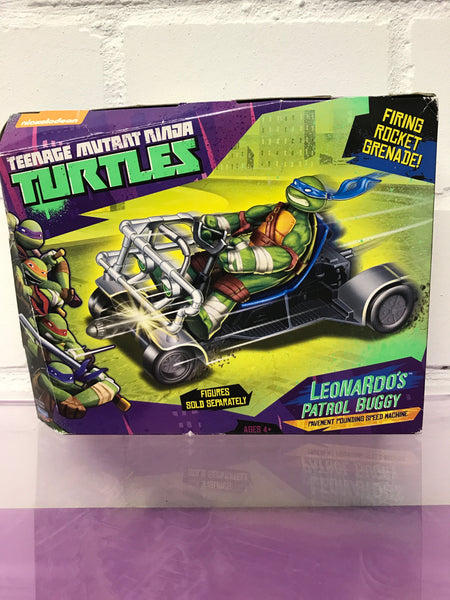 Patrol Buggy Leonardo Figur TMNT Teenage Mutant Ninja Turtles Neu & OVP 2014