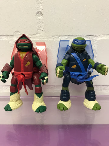 TMNT Figuren Duo Raphael Leonardo Ninja Turtles Action Figur