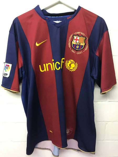 Shirt FC Barcelona Messi 19 Size XL Unicef 2007 Fussball